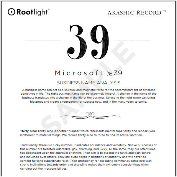 Business Name Analysis Report