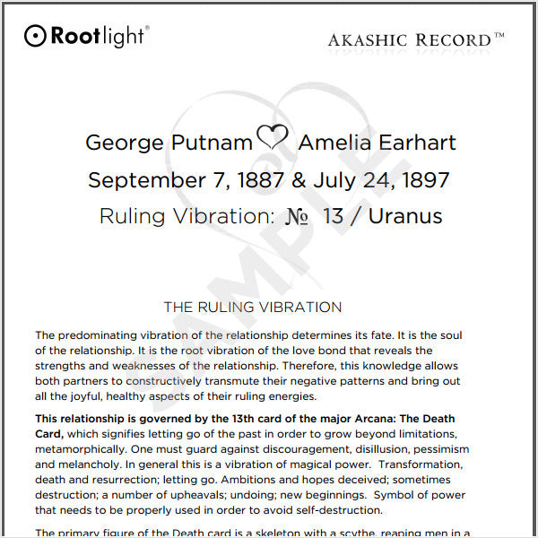 Relationship Vibration Report